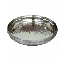 White Nickel metal hand engraved Urli bowl Home decorative ASHHC1098 Sr no 11